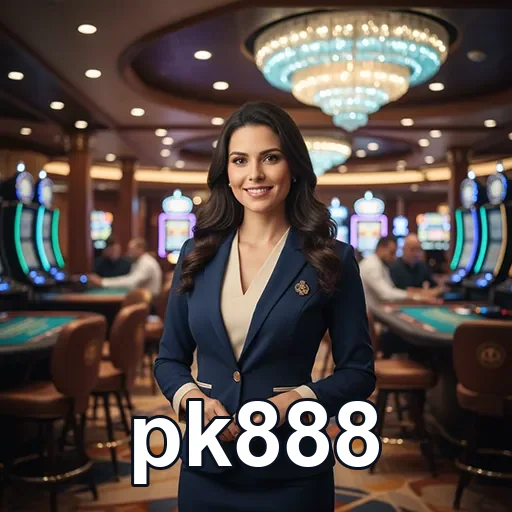 Ilustração de Acesse o PK888 e descubra um cassino online eficiente