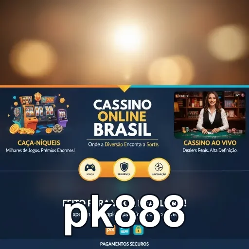 Ilustração de Acesse o PK888 e descubra um cassino online eficiente